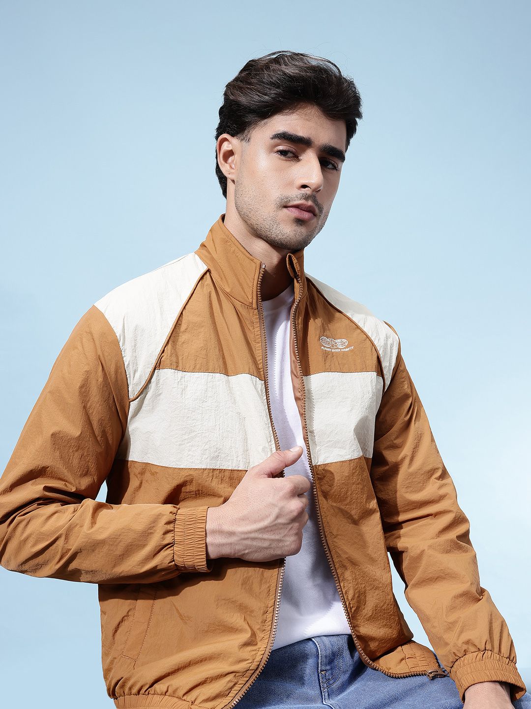 glitchez Colourblocked Windcheater Jacket