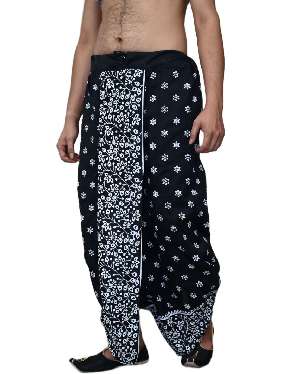 Krishiv Lifestyle Printed Silk Dhotis