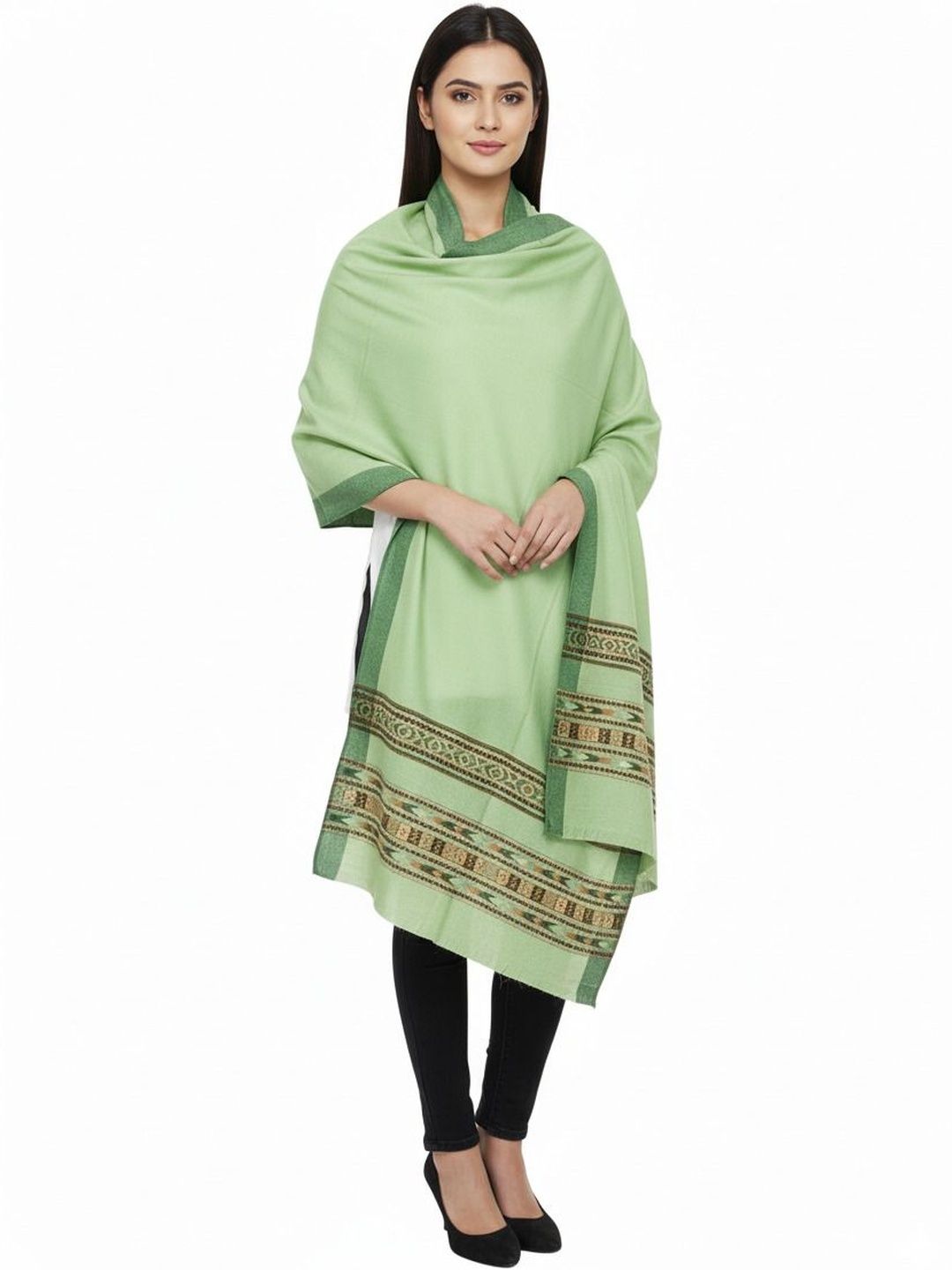 Vrinde Women Striped Woven Design Shawl