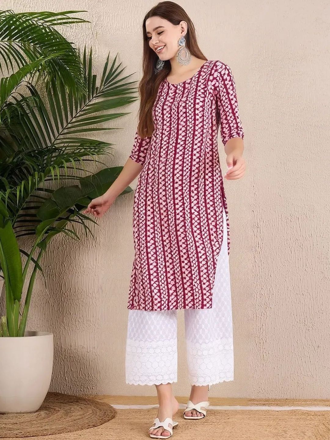 arangya Women Pack Of 2 Ethnic Motifs Printed Indie Prints Crepe Kurta