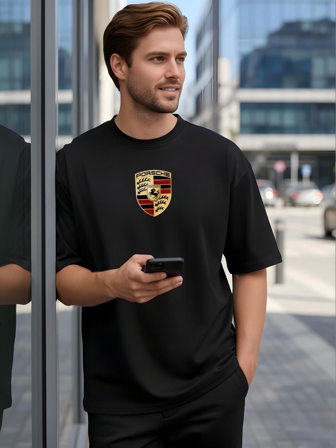 Moda Rapido Men Brand Logo Printed T-shirt