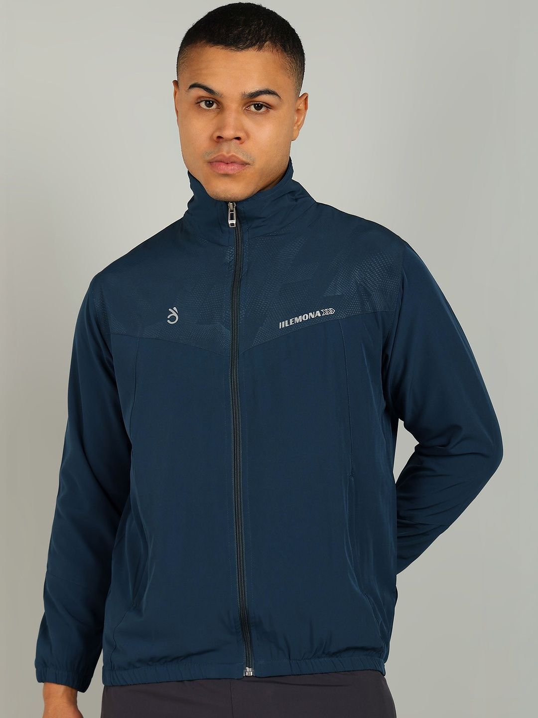 Lemona Men Brand Logo Lightweight Training or Gym Sporty Jacket