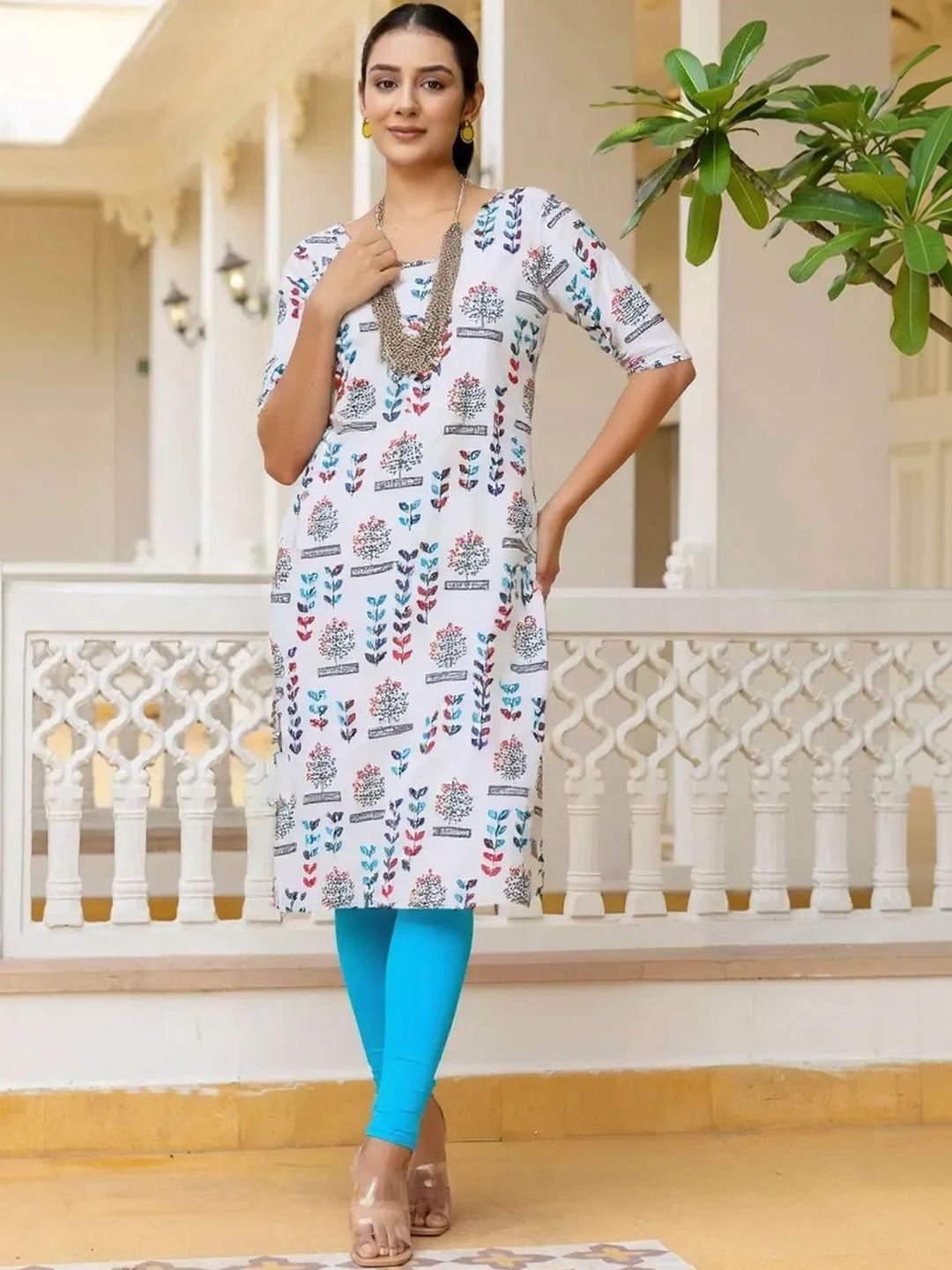 arangya Pack Of 2 Women Ethnic Motifs Printed Indie Prints Crepe Kurta