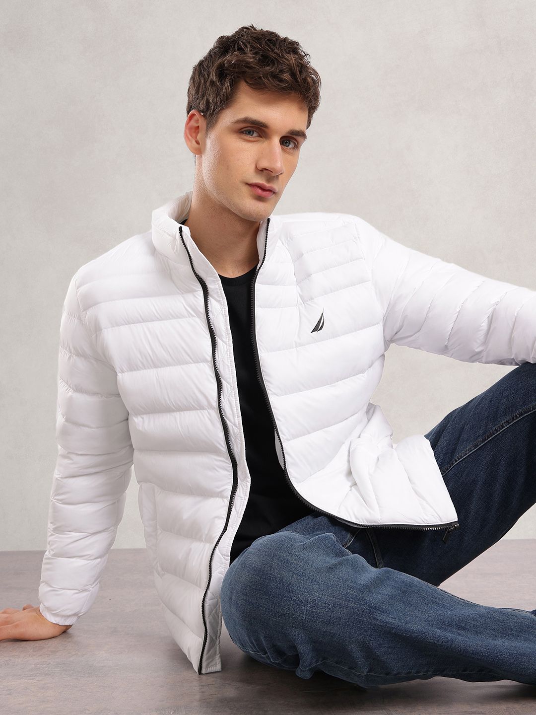 Nautica Mock Collar Puffer Jacket