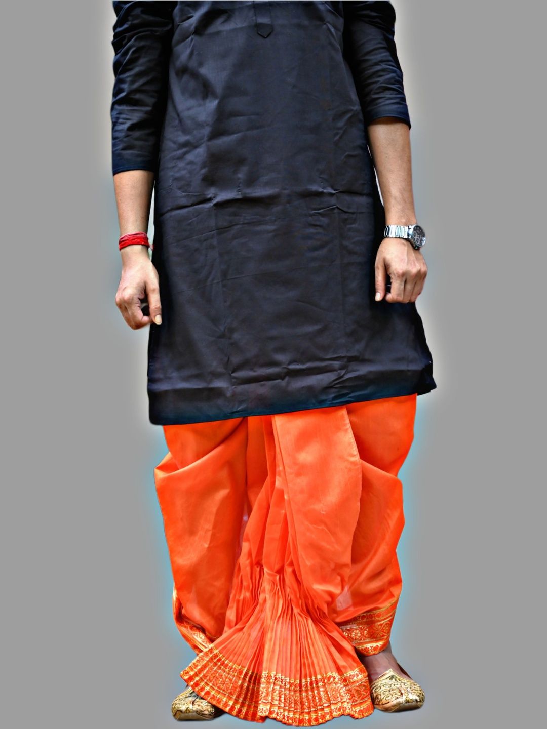 Looknest Printed Border Detail Dhoti