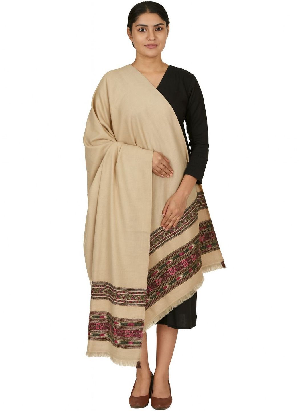 Vrinde Women Striped Woven Design Shawl