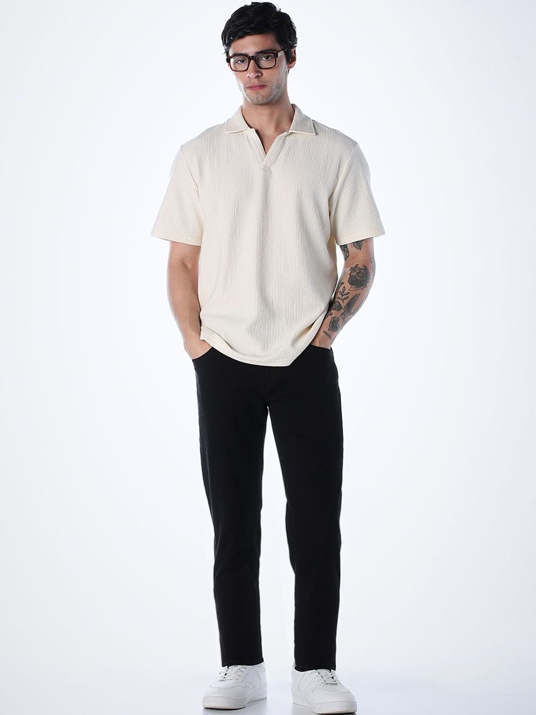 Tim Tapered Fit Low-Rise Stretchable Jeans