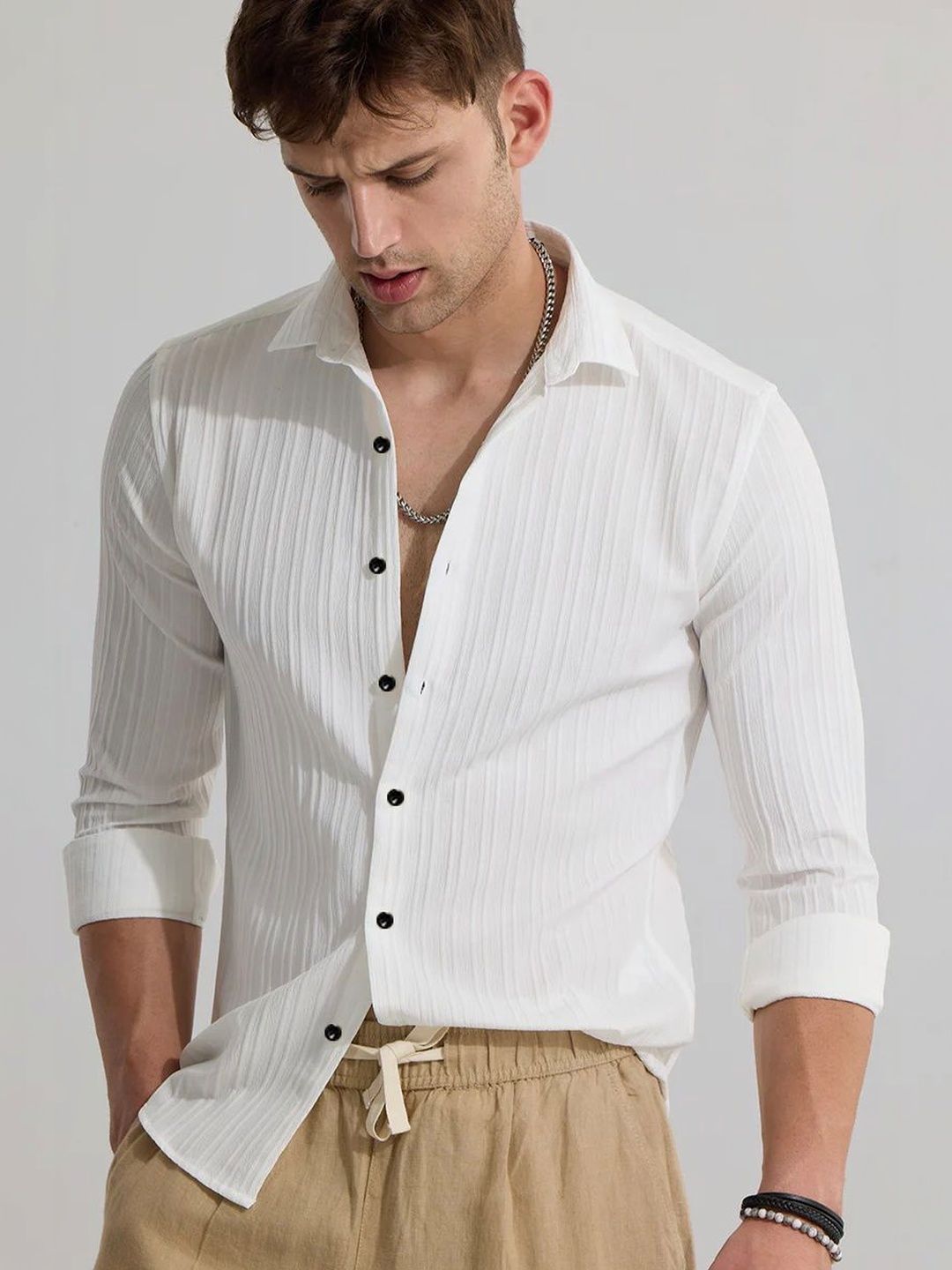 QLONZ STORE Men Casual Shirt
