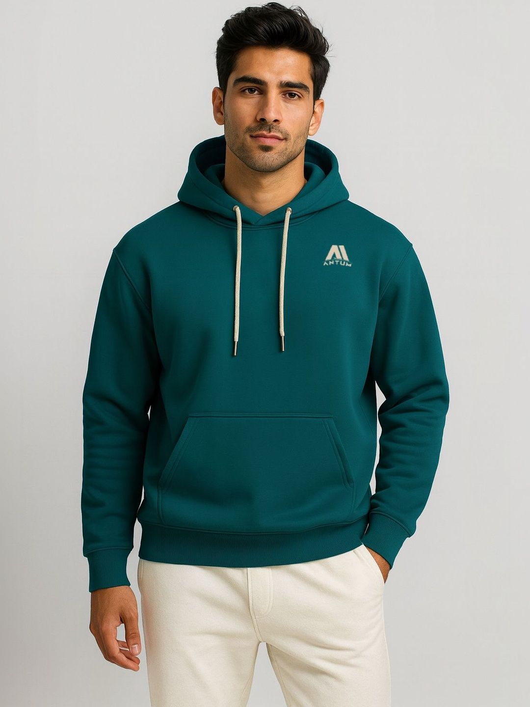 ANTUM Men Brand Logo Woven Jacket