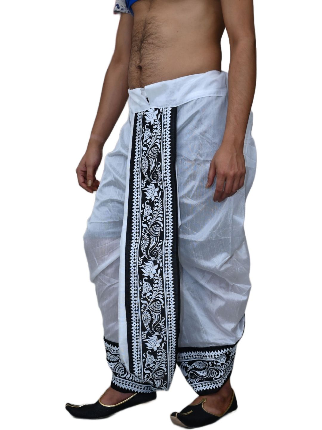 M Mahalaxmi Creation Men Silk Dhotis