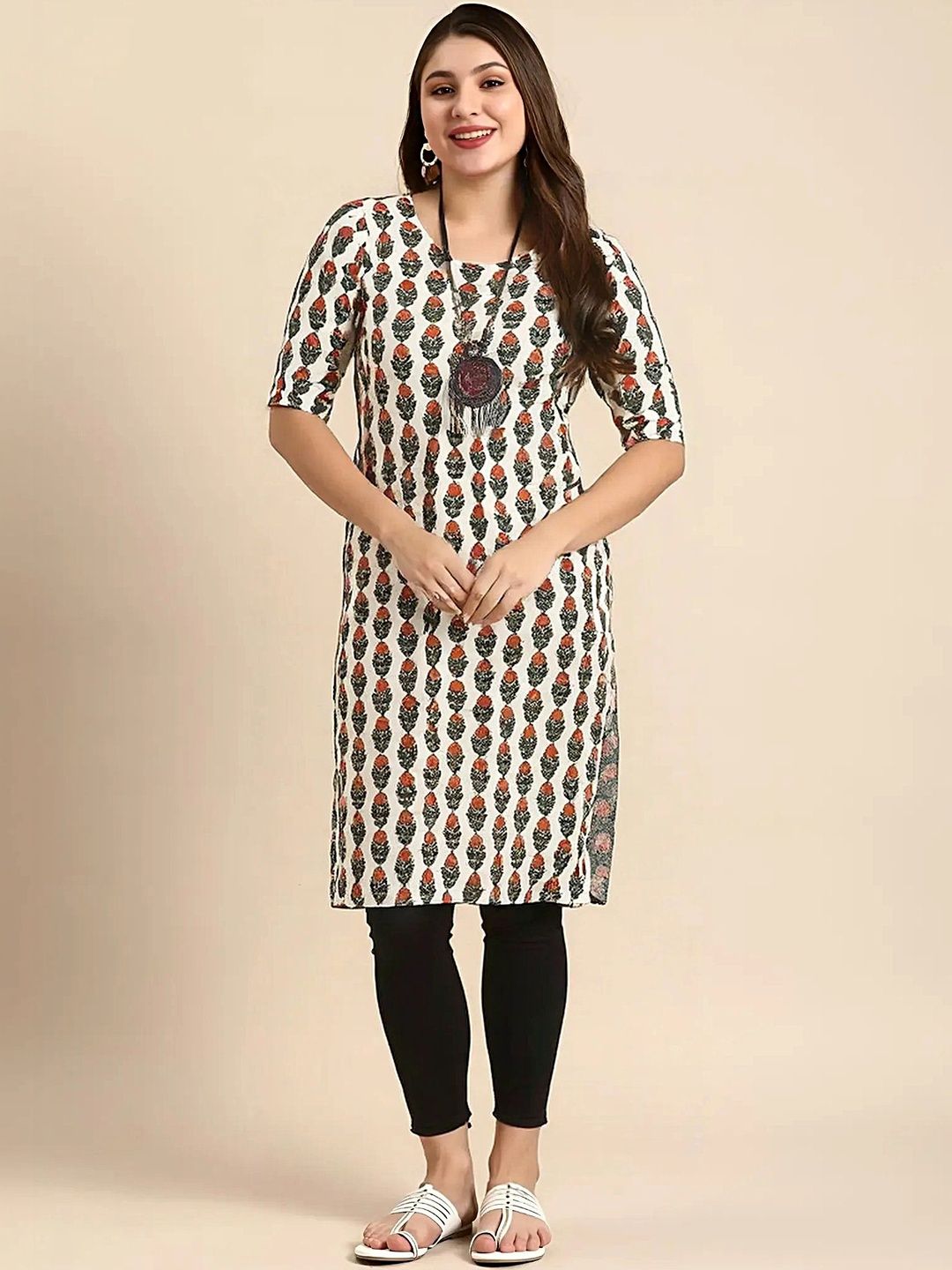 arangya Women Pack Of 2 Ethnic Motifs Printed Indie Prints Crepe Kurta
