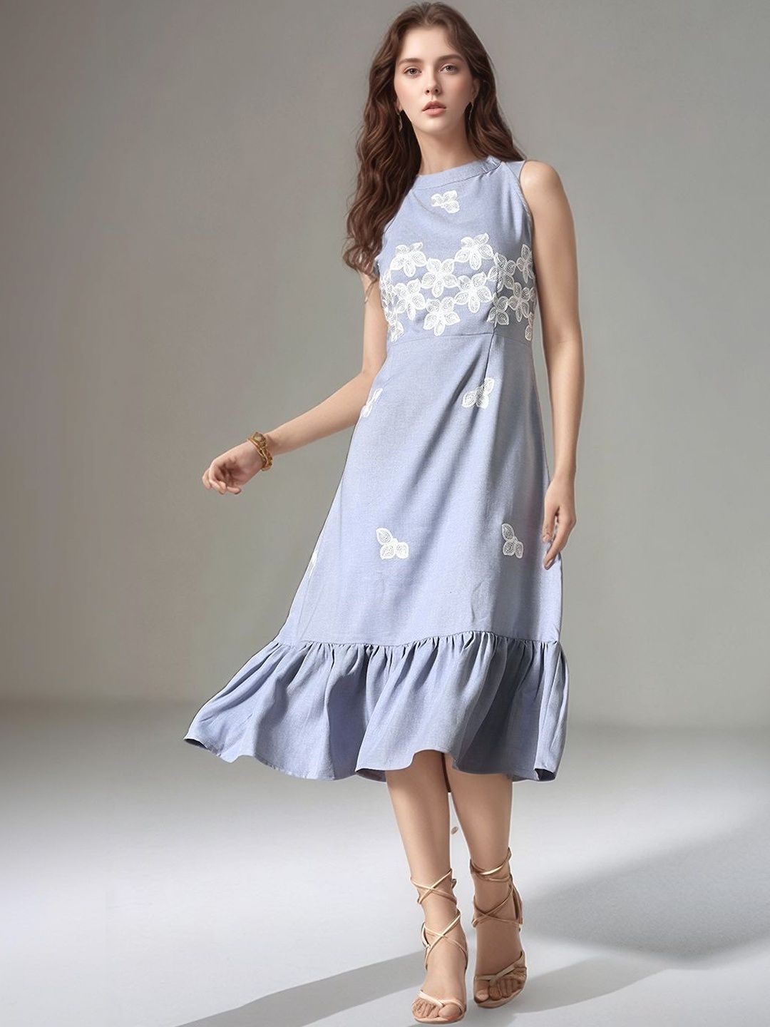 Blue Linen Dresses - Buy Blue Linen Dresses online in India