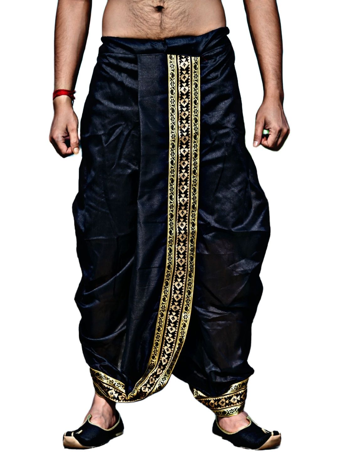 Krishiv Lifestyle Printed Silk Dhotis