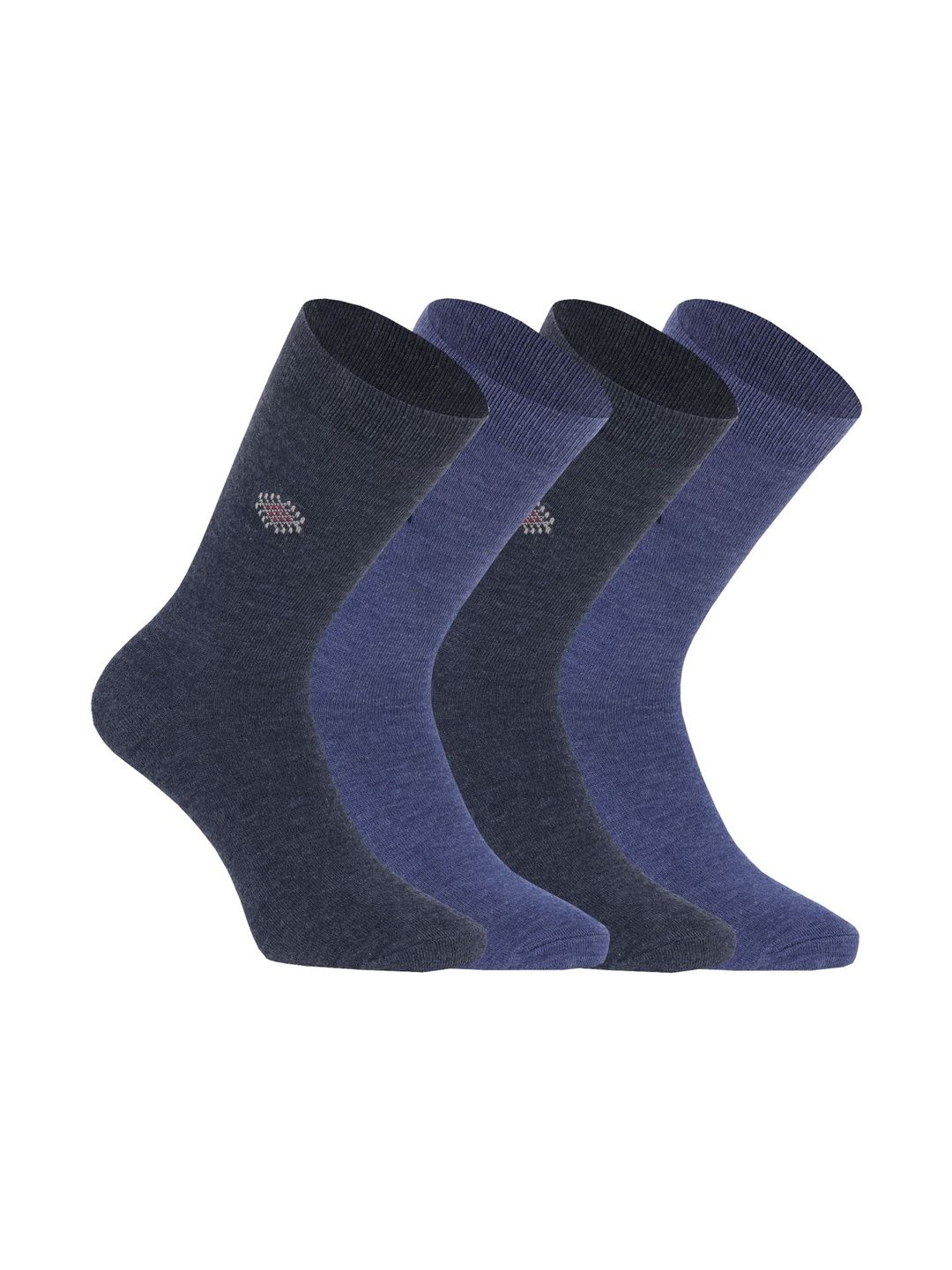 HEBTROCO Men Pack of 4 Calf Length Socks