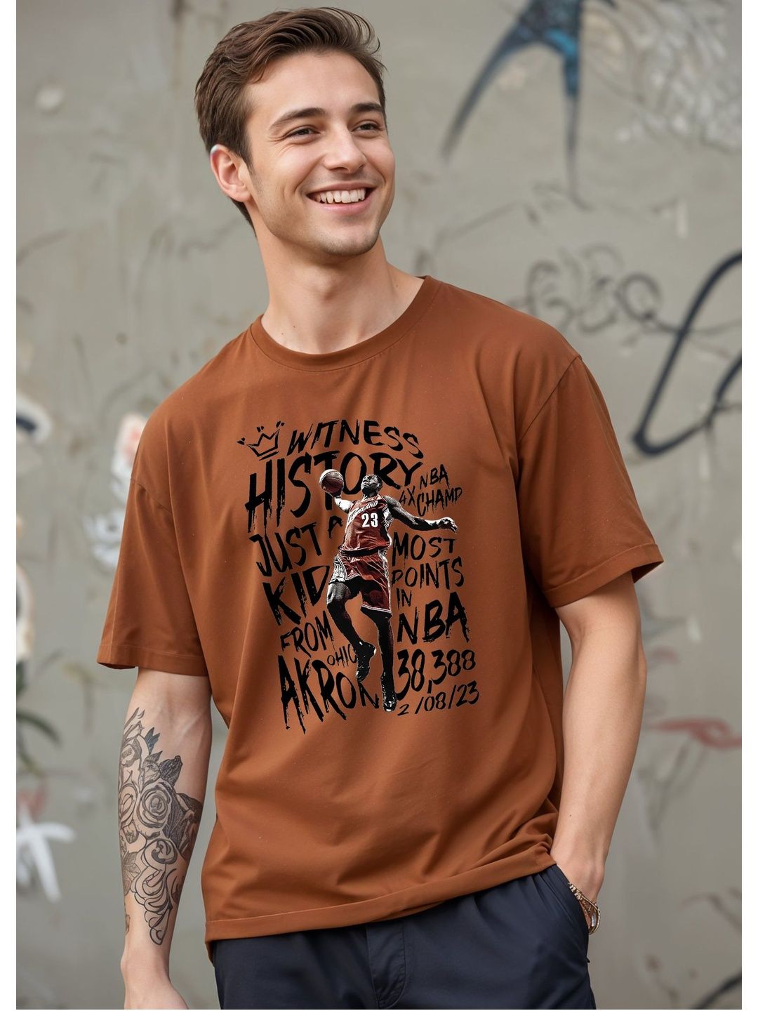 SMARTEES Men LeBron James Printed T-shirt