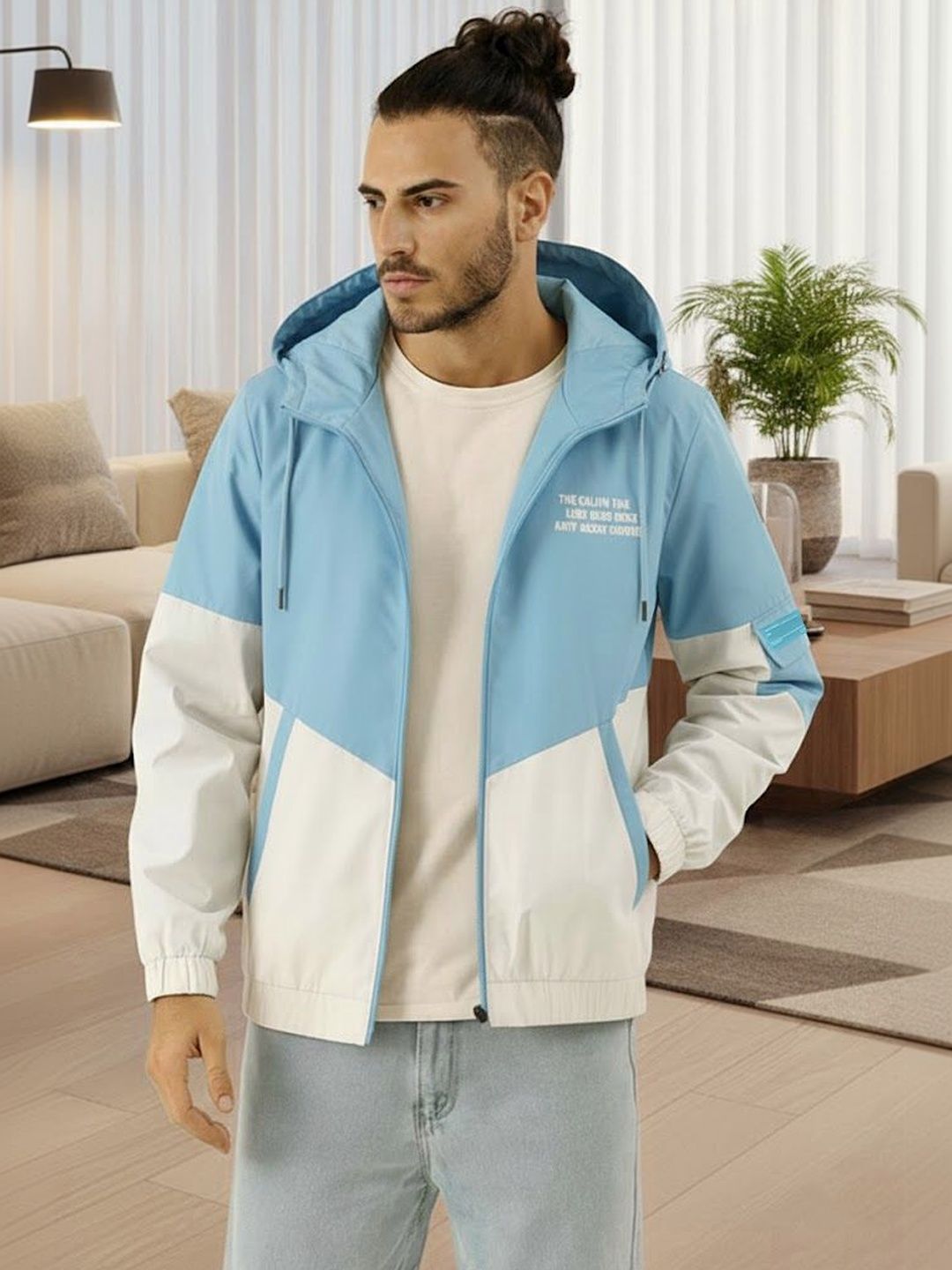 MOTREX Men Colourblocked Lightweight Woven Jacket