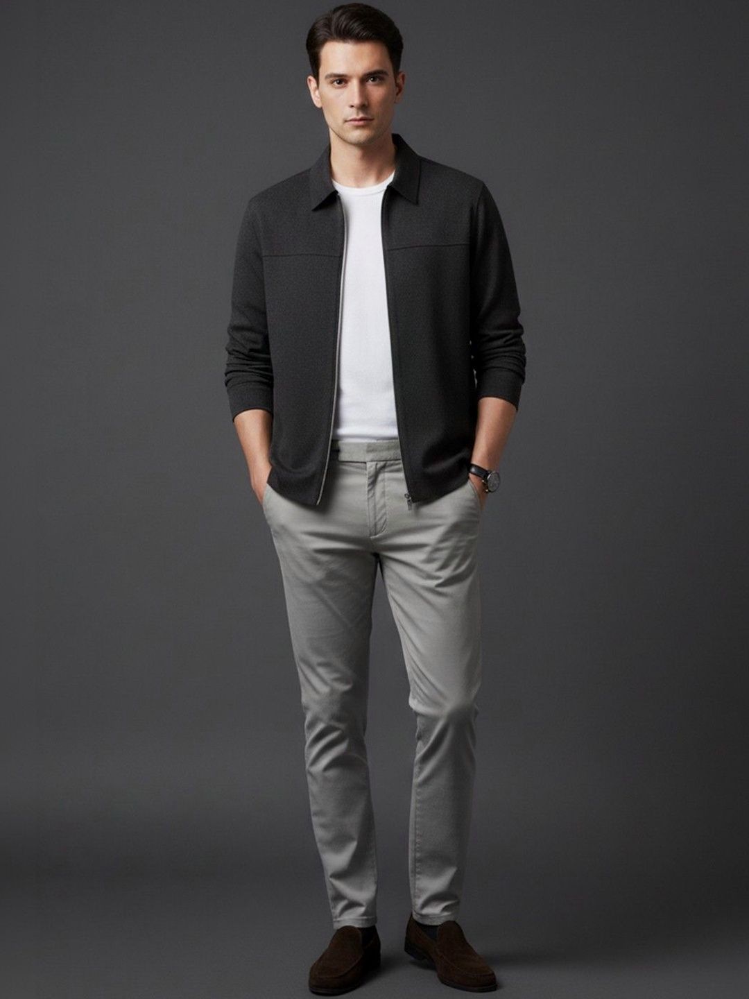 Mast & Harbour Men Lightweight Bomber Jacket