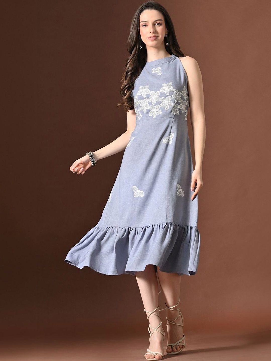 Blue Linen Dresses - Buy Blue Linen Dresses online in India
