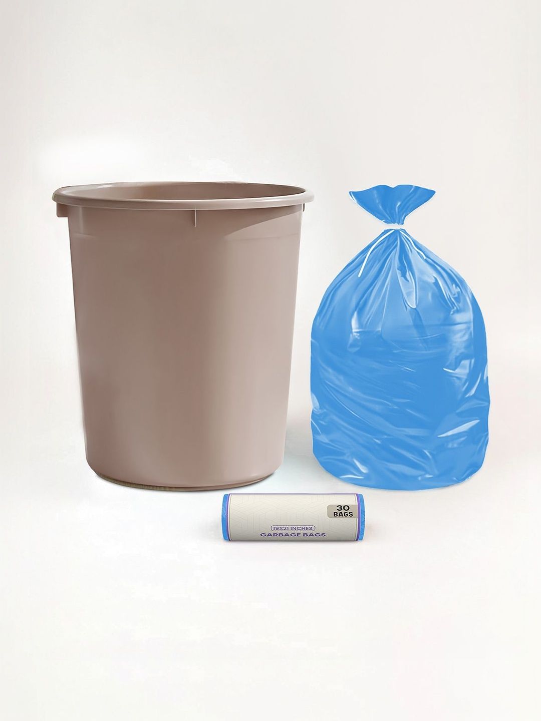 Aura Brown Set of 2 Regular Multi-Utility Dustbin