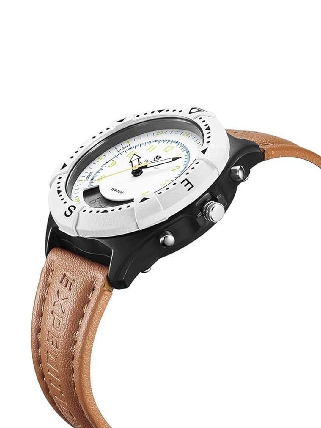 Buy WEIDE Unisex Dial & Leather Straps Analogue and Digital