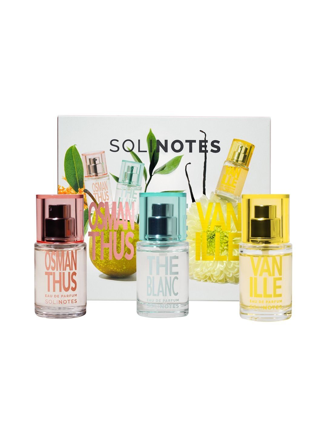 Solinotes Set Of 3 Osmanthus Vanille & The Blanc Long Lasting Eau de Parfum - 15 ml Each
