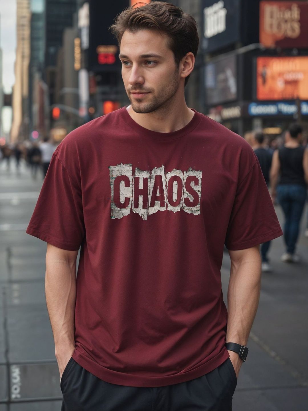 SMARTEES Men Typography Printed T-shirt