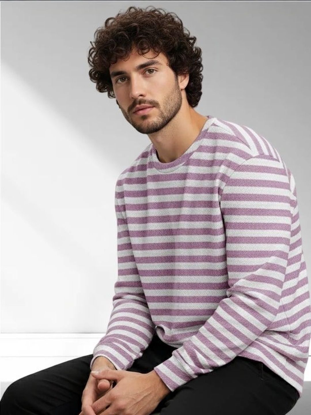 SZN Men Striped T-shirt