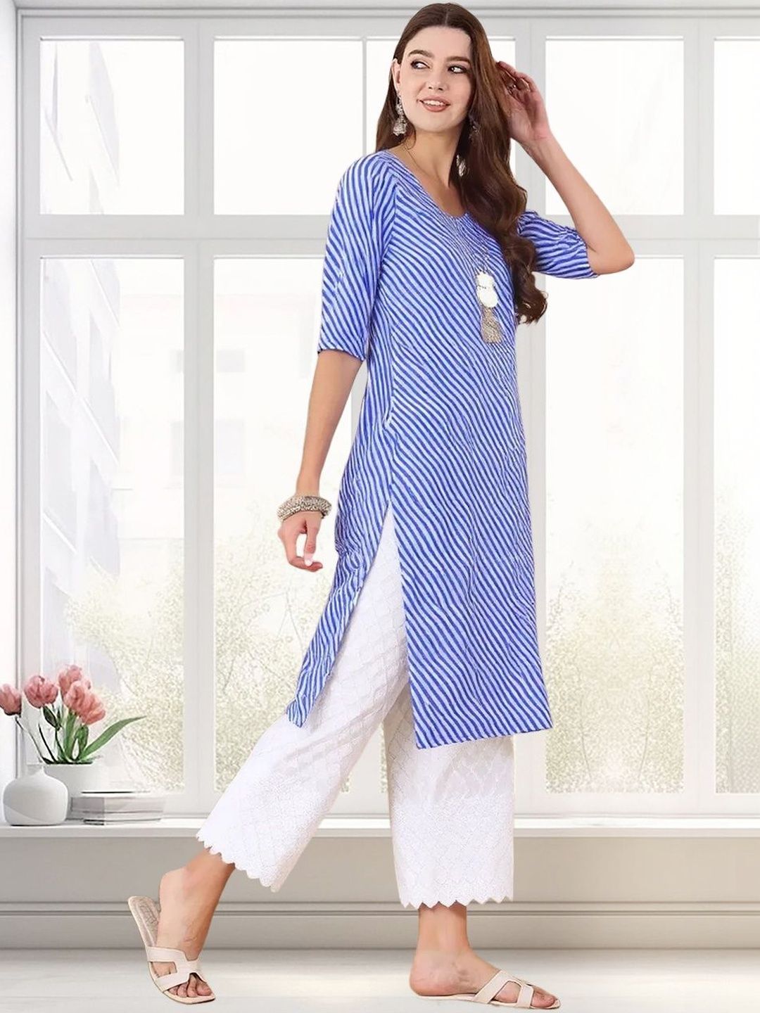 arangya Women Pack Of 3 Printed Crepe Kurta