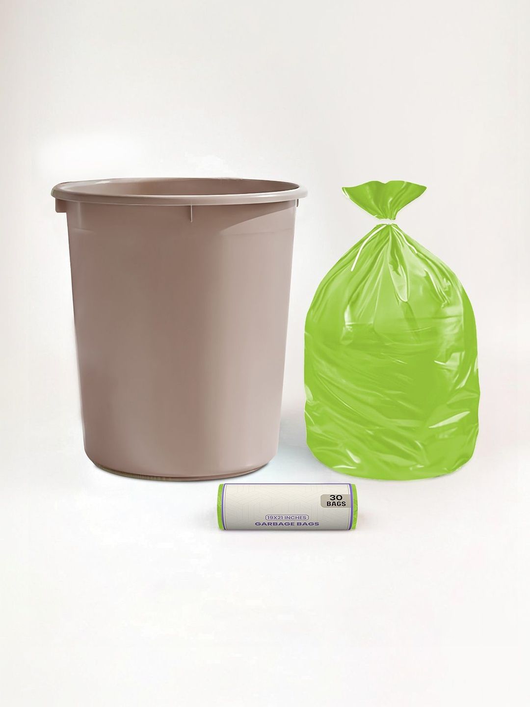 Aura Brown Set of 2 Regular Multi-Utility Dustbin