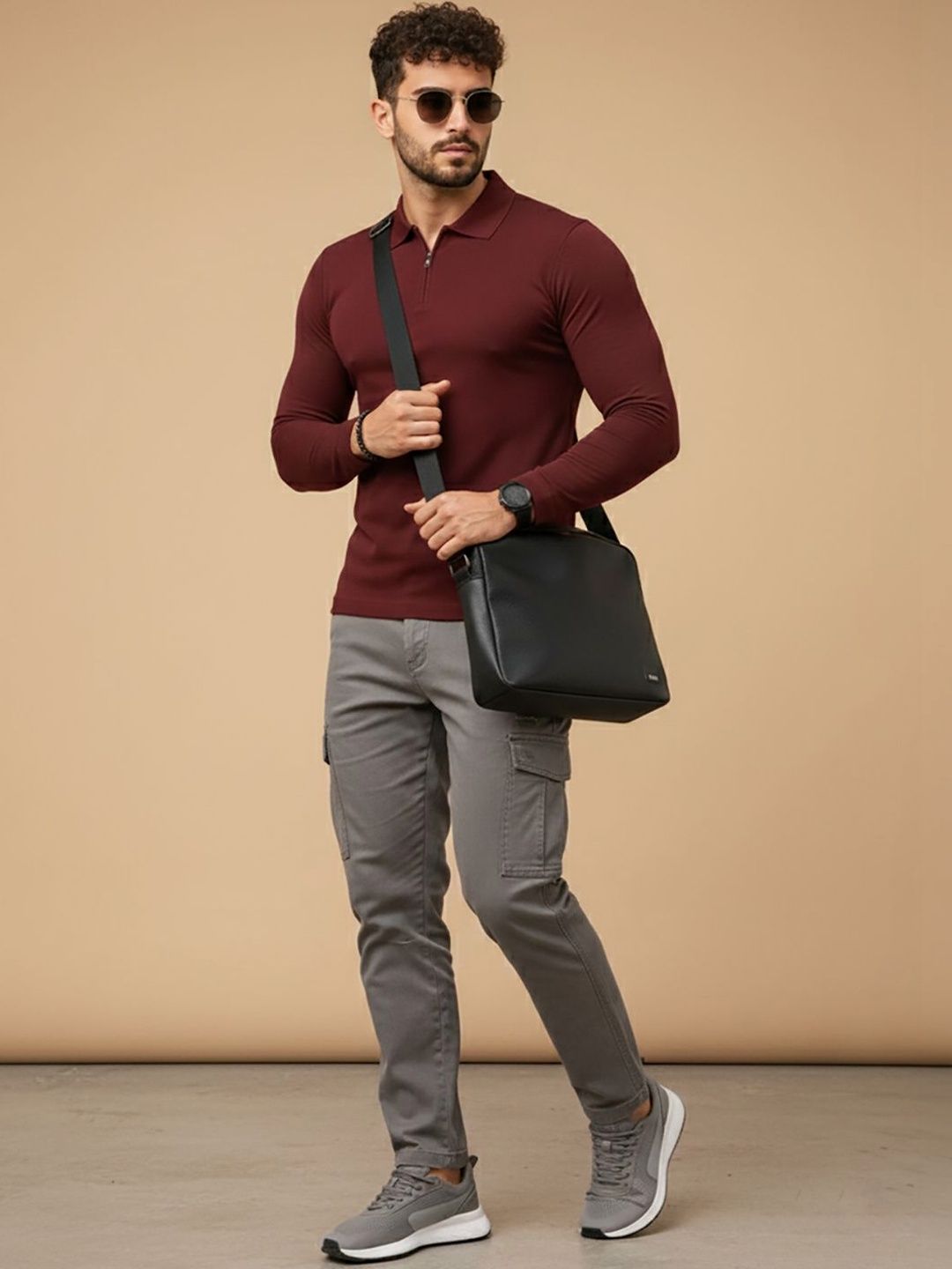 SZN Men Polo Collar T-shirt