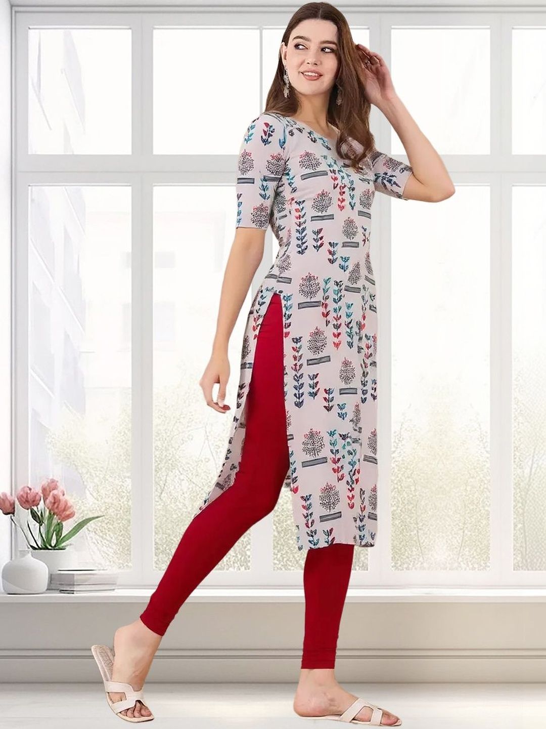 arangya Women Pack Of 3 Printed Indie Prints Crepe Kurta