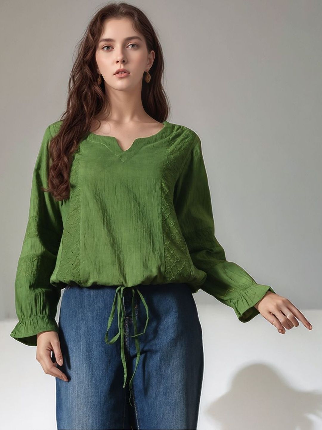 Buy The Roadster Lifestyle Co Embroidered Pure Cotton Keyhole Neck