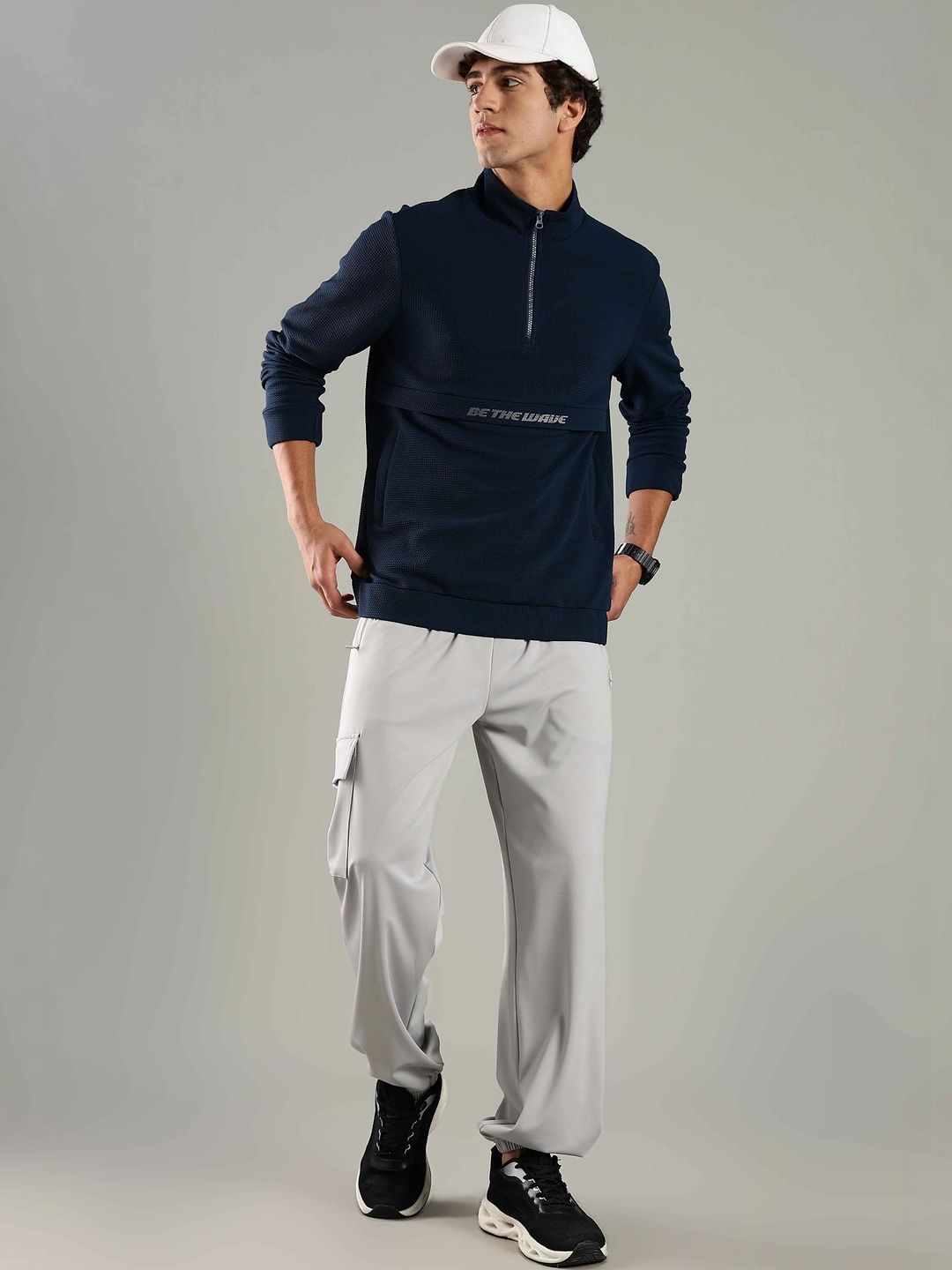 DOMIN8 Men Typography Lightweight Training or Gym Sporty Jacket with