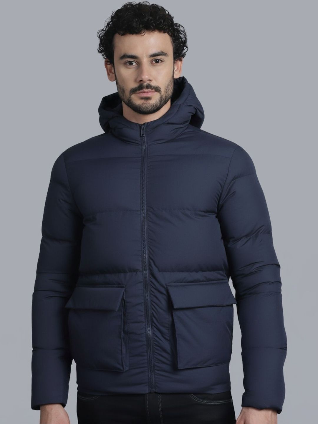 HOUSE OF VEDAS Men Lightweight Puffer Jacket
