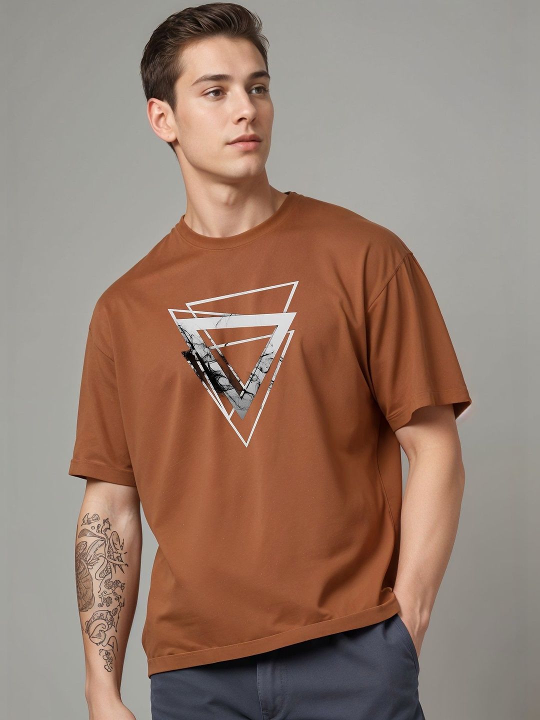 SMARTEES Men Printed T-shirt