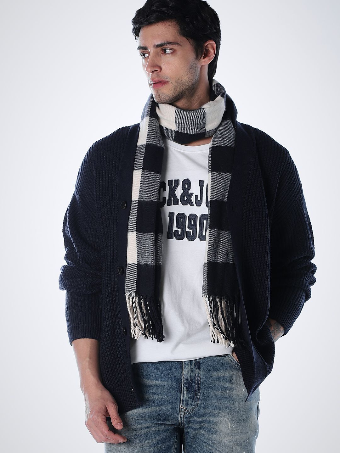 Jack & Jones Jack & Jones Men Ribbed Cardigan