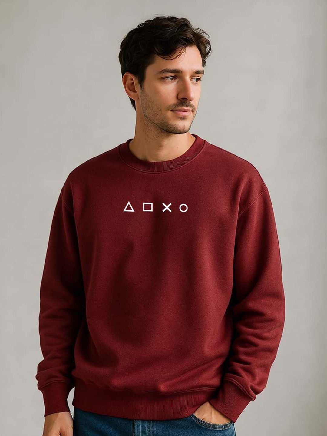 Organic Chics Men Printed Sweatshirt