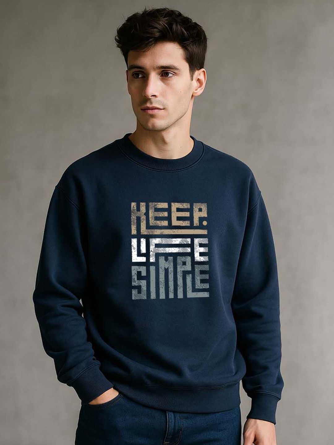 Organic Chics Men Printed Sweatshirt
