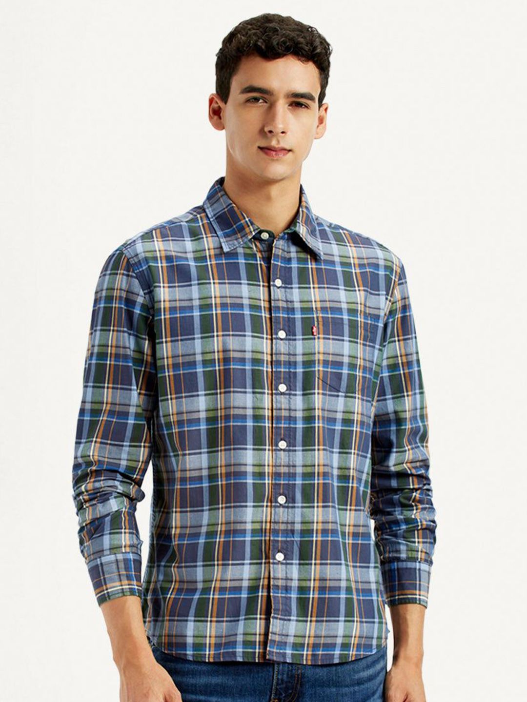 Slim Fit Casual Shirt Levis Men Classic Slim Fit Checked Casual Shirt