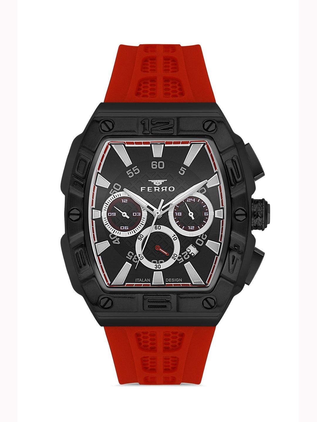 Buy Ferro Men Brass Dial & Straps Analogue Watch FM11526D-ZK2