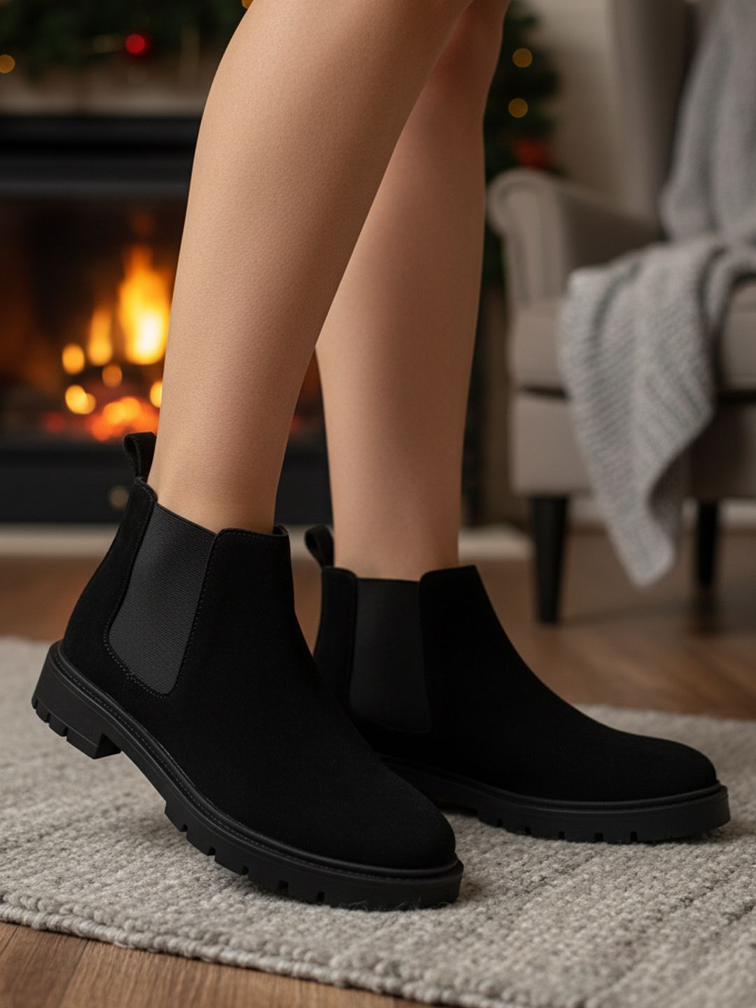 Carlton London Women Block-Heeled Chelsea Boots