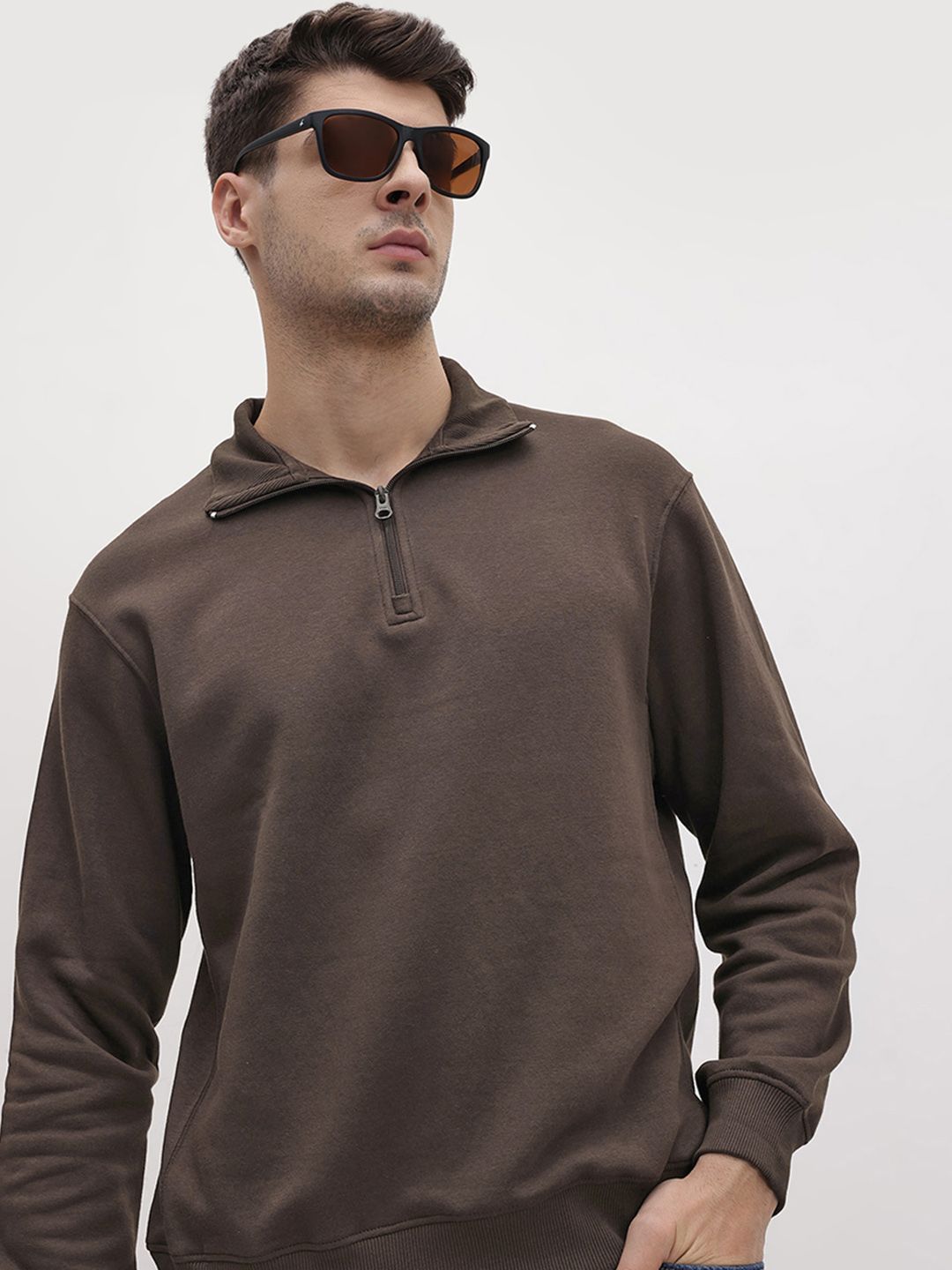 The Roadster Life Co. Mock Collar Sweatshirt