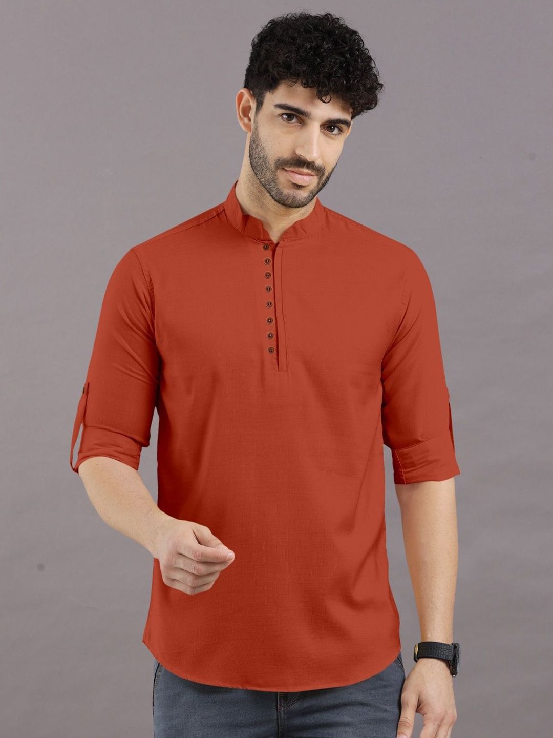 VTEXX Men Thread Work Kurta