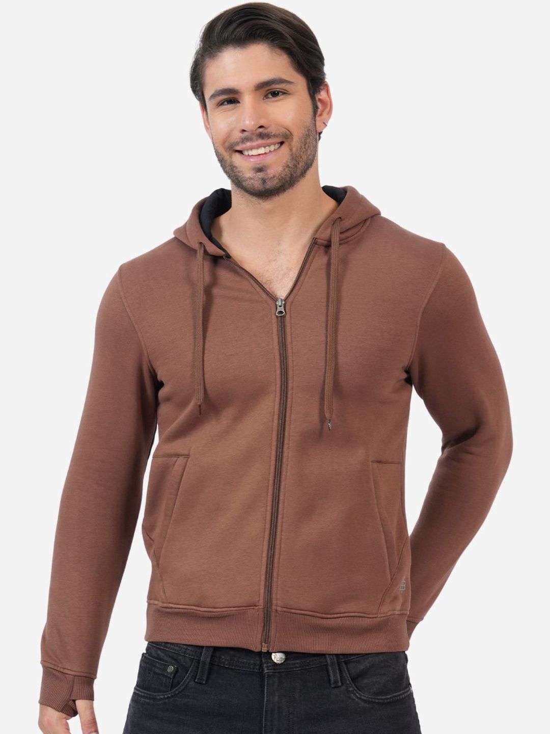 Bonjour Men Woollen Lightweight Open Front Jacket