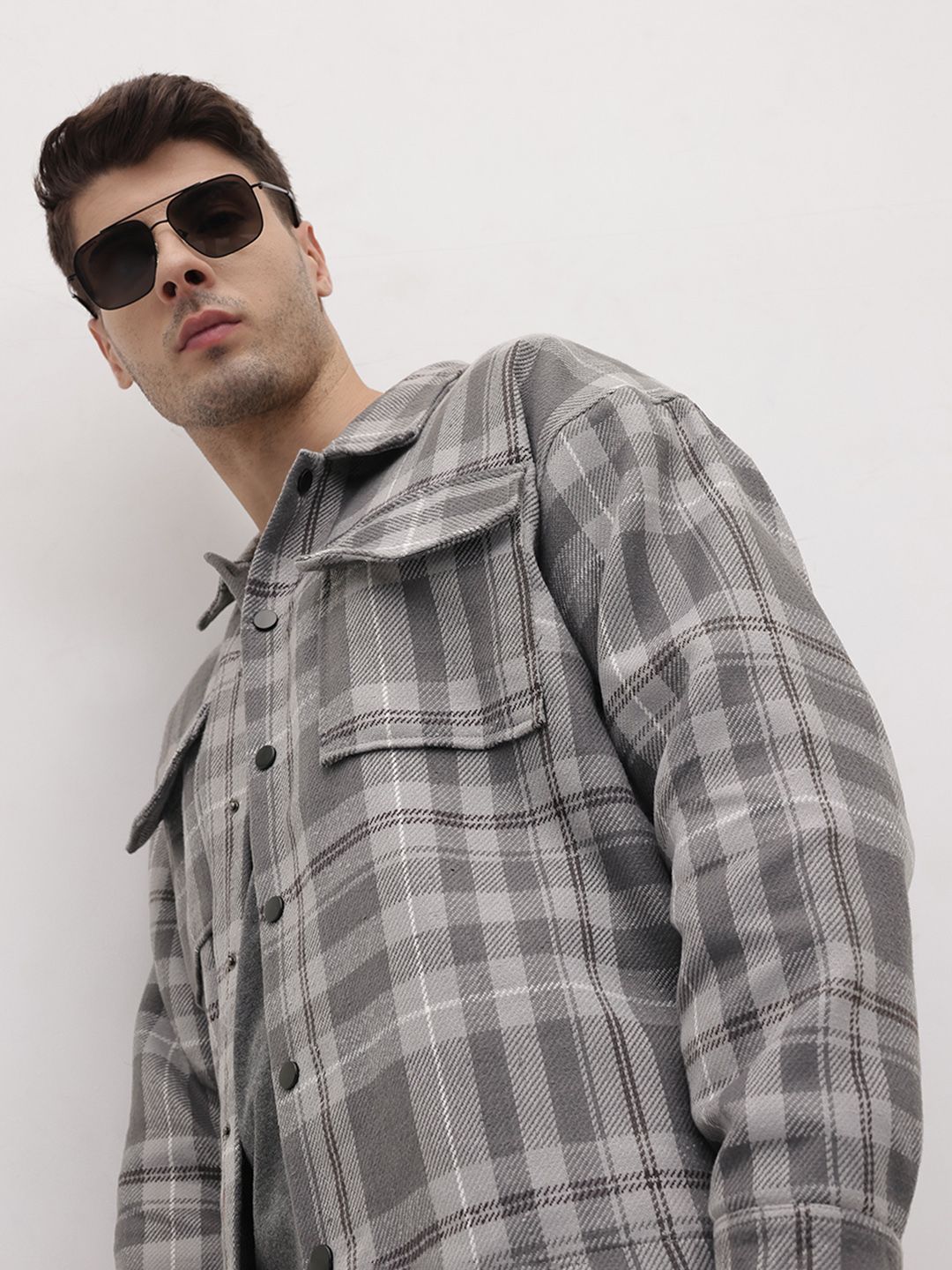 Roadster Men Checked Tailored Jacket