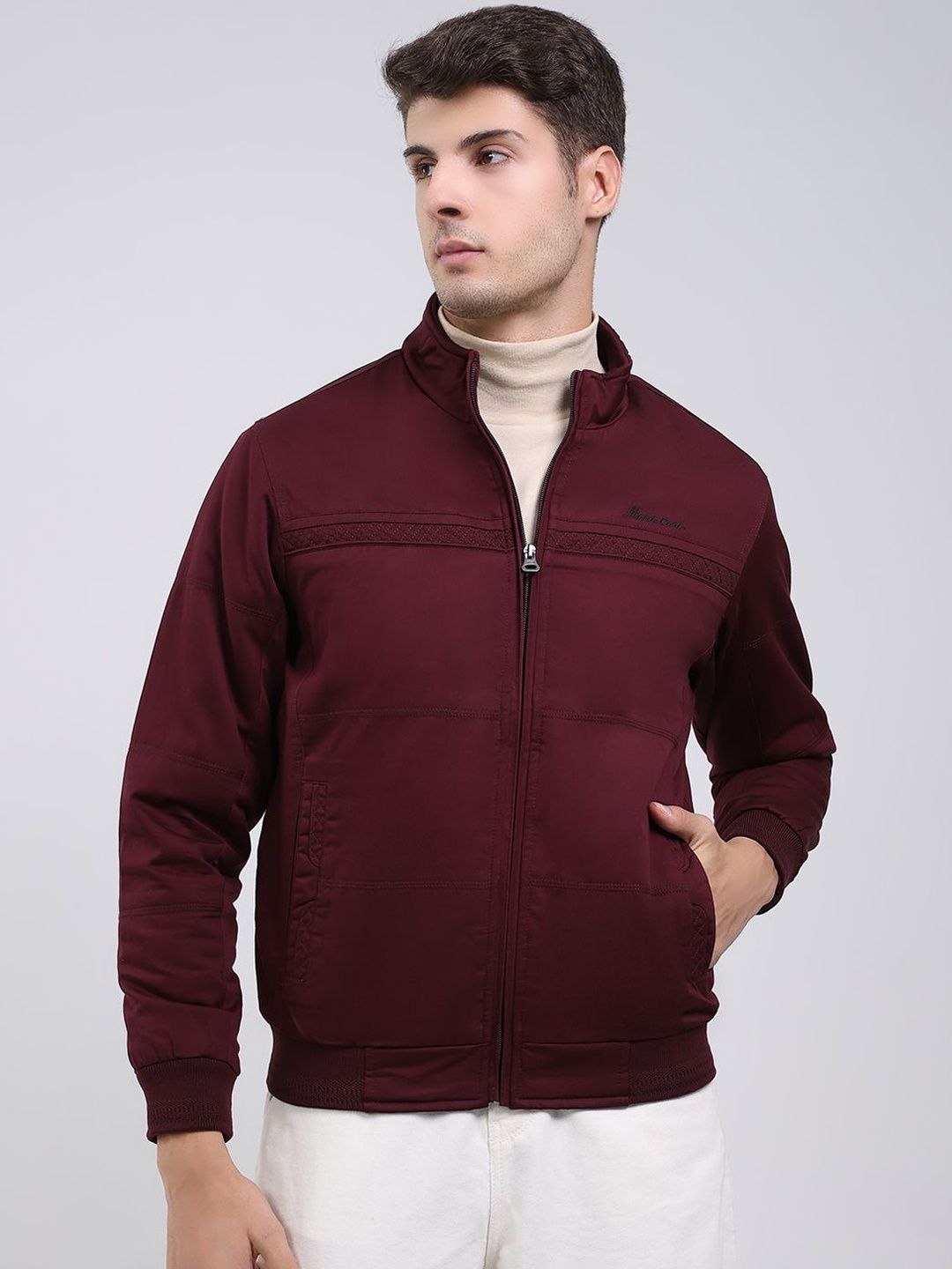 Monte Carlo Men Bomber with Embroidered Jacket
