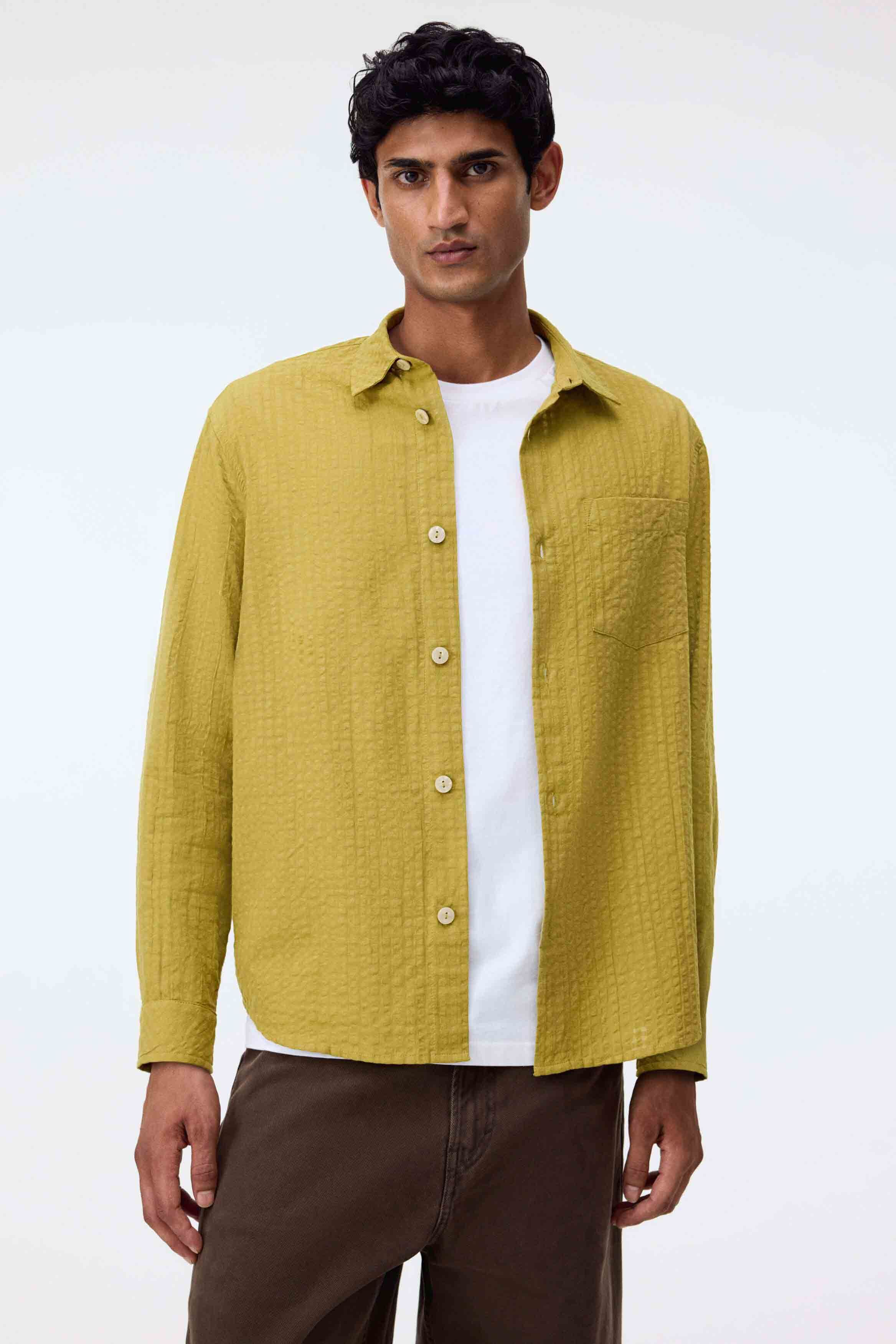 Regular Fit Seersucker Shirt Offers & Cashback