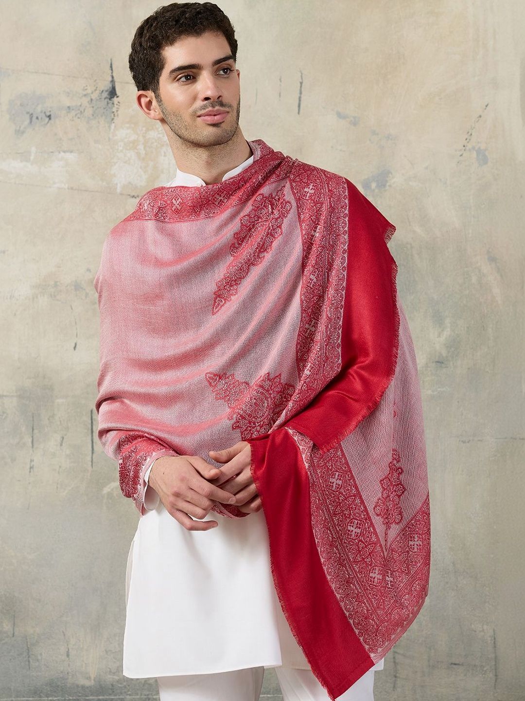 WEAVERS VILLA Men Merino Wool Mufflers