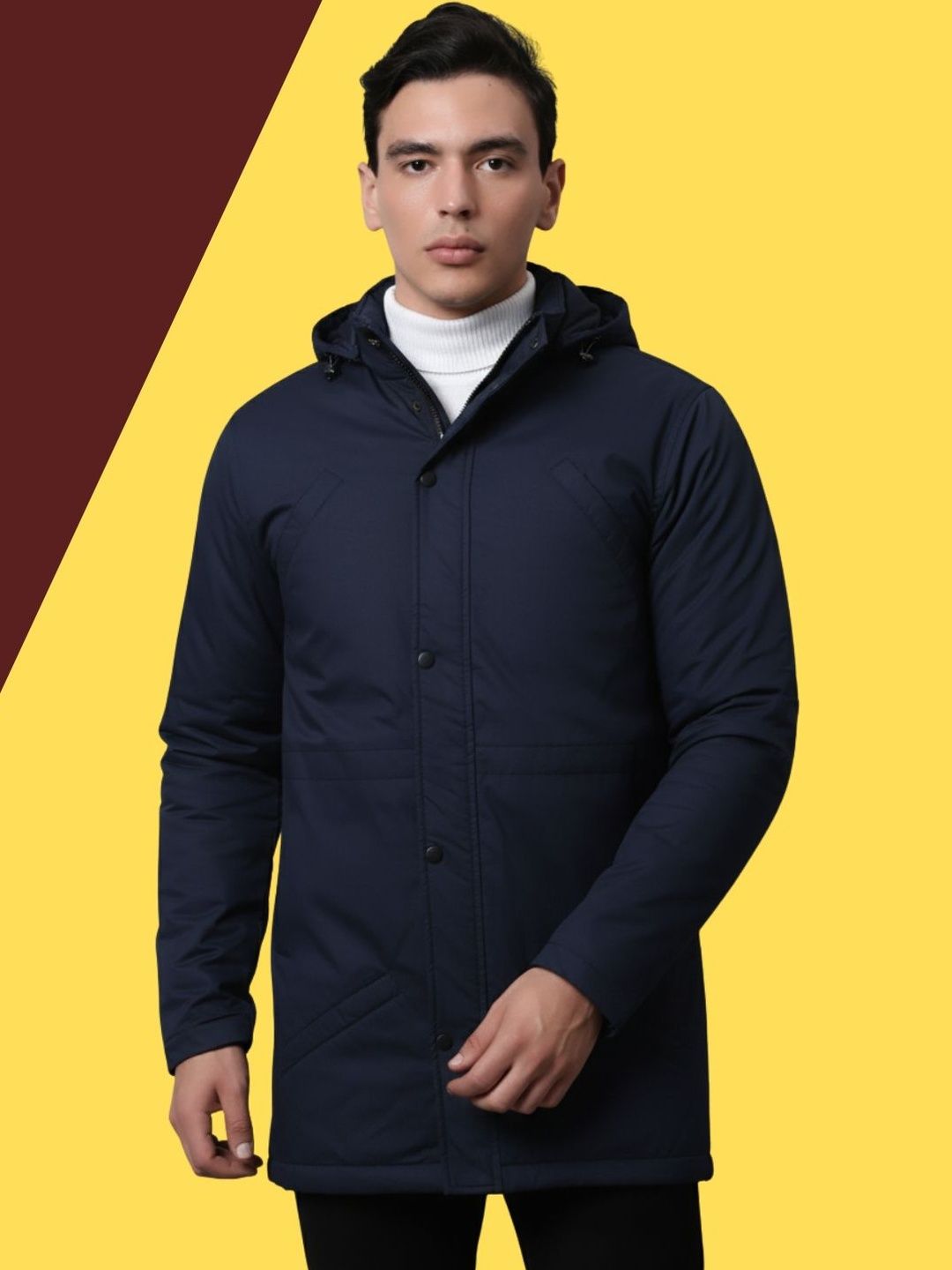 HOUSE OF VEDAS Men Outdoor Parka Jacket