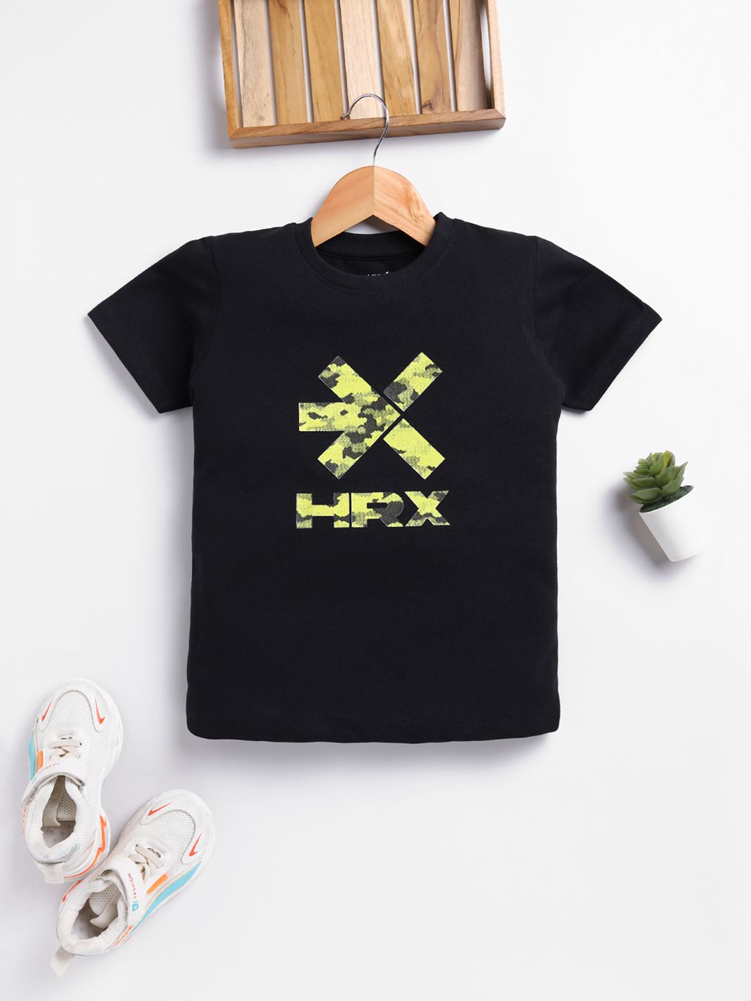 HRX by Hrithik Roshan HRX by Hrithik Roshan Boys Brand Logo Printed T-shirt